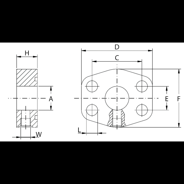 FLANGE SAE 6000 PSI