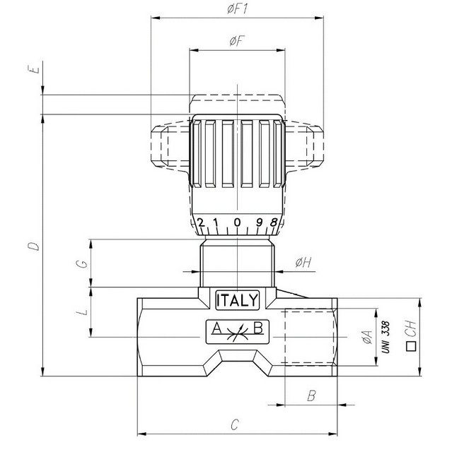 DOUBLE-ACTING CONTROL VALVE, HIGH PRESSURE