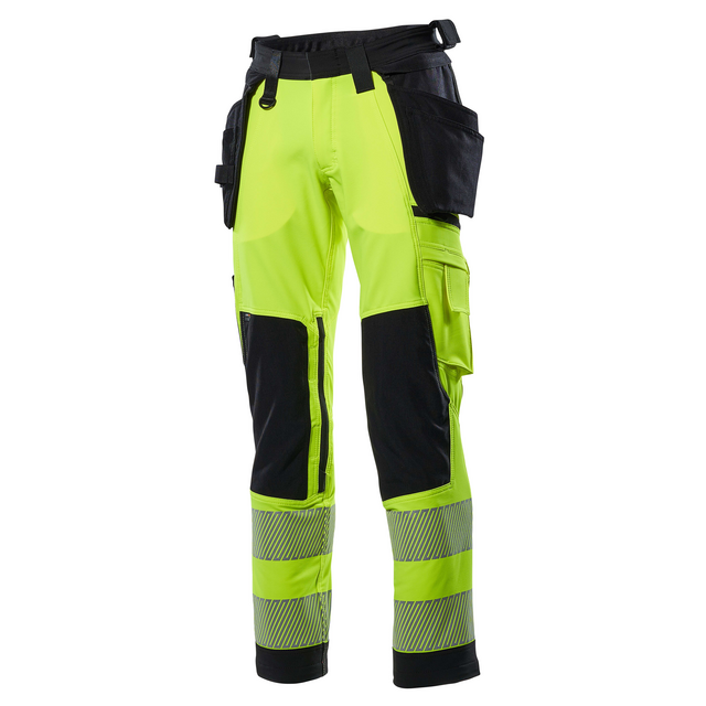 BUKSE HÅNDVERK STRETCH TESS HI-VIS