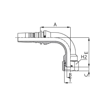 INSERT IL PLUS BSP FEMALE SWIVEL 90º