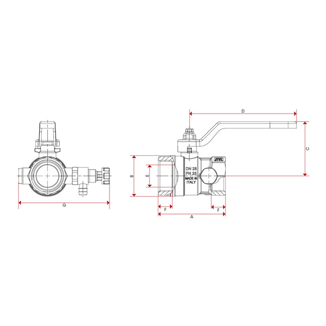 BALL VALVE FULL BORE, LOW PRESSURE