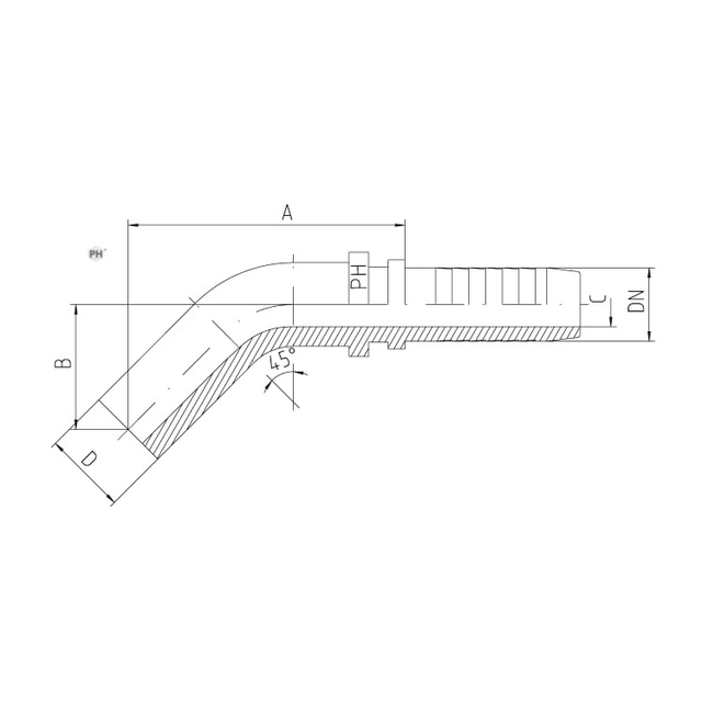 INSERT ST STAND PIPE METRIC 45°