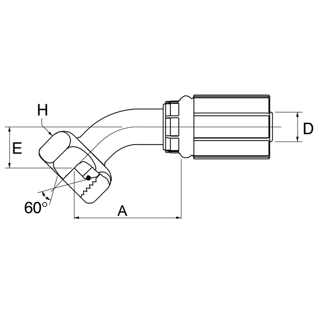 INNSATS ONE PIECE G BSP INNVENDIG SVIVEL 45°